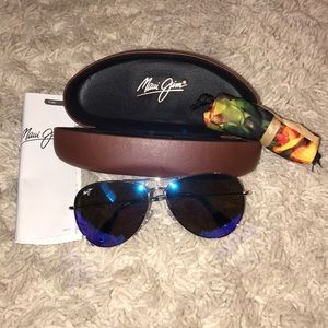 Maui Jim Mavericks Polarized Aviator Sunglasses